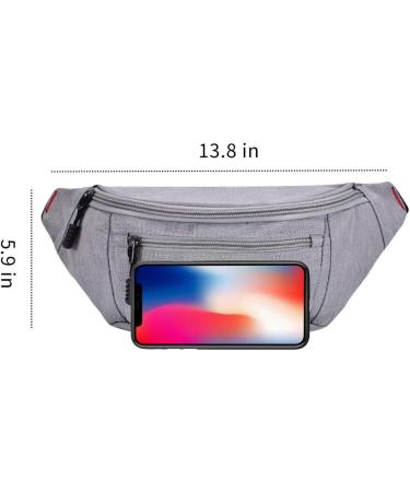 Waterproof Sports Fanny Pack Set for Men and Women - Black + Gray | Perfect for Travel, Hiking, and Running - Buy Online on GoSupps.com