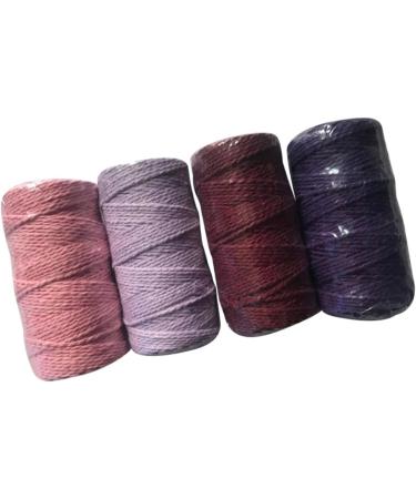 Coheali 12 Rolls Macrame Cotton Cord - Ideal for DIY Knitting Tinkering and Camping Projects - Versatile Yarn & Thread Rolls - Buy Online on GoSupps.com