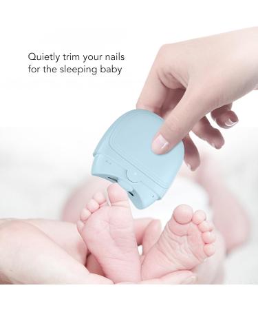 Electric Nail Grinder with Smart Chip Proof and Anti Pinch Design Rechargeable Nail Trimmer for Baby Adults (blue) - Buy Online on GoSupps.com