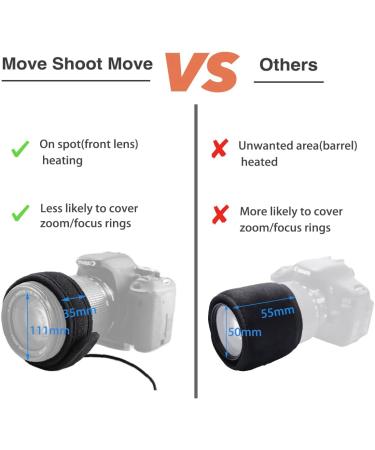 MOVE SHOOT MOVE Lens Warmer - Dew Heater for Telescopes & Cameras (4.26 Diameter) - Buy Online on GoSupps.com