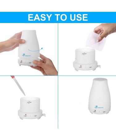 2 Pack 200ml Essential Oil Diffuser Set with 6 Natural Oils - Aromatherapy Ultrasonic Humidifiers with Auto Shut-Off and LED Lights - Buy Online on GoSupps.com
