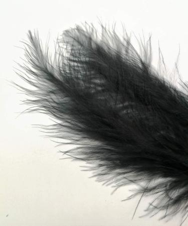 100pcs Black Marabou Feathers 4-6 Inches for Crafts, Dream Catcher & Fly Tying - Buy Online on GoSupps.com