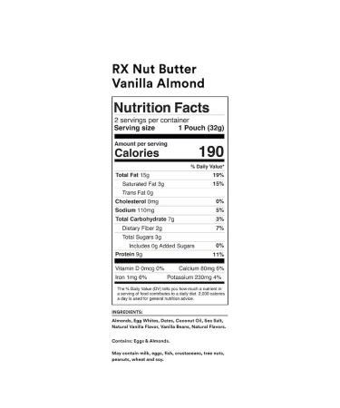 RXBAR RX Nut Butter Variety Pack - 5 Flavors - 10ct, 1.13 oz Each - Buy Online on GoSupps.com