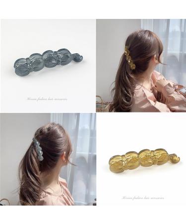 3 Pieces Bow Banana Hair Clip for Thick Hair Banana Hair Clip Banana Clips Grip Combs Fishtail Hair Clips Ponytail Banana Clip hair Accessory for Women Girls - Buy Online on GoSupps.com
