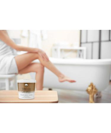 Elysium Spa Vanilla Coconut Sugar Body Scrub 200g - Exfoliating and Nourishing Skin Treatment - Buy Online on GoSupps.com
