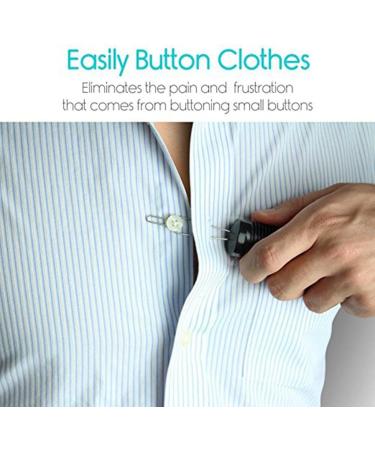 2 x Button Hooks & Zipper Dressing Aid | Arthritis Assistance Set - Black | Shop Internationally - Buy Online on GoSupps.com