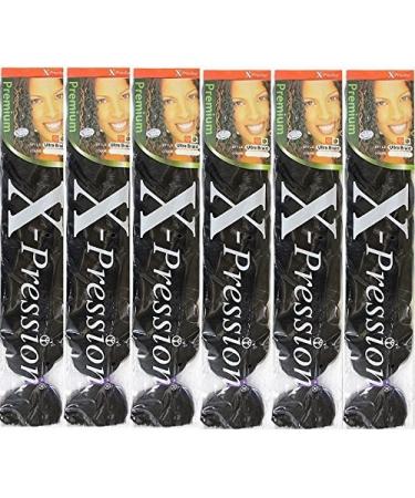 X-pression Ultra Braid Pack of 6 #4 4 Pack of 6
