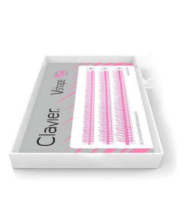 Buy V-Shape Fishtail C-Curl Colored Tufted Artificial Eyelashes | Kardashian Effect | 10 Lashes per Tuft | 10-14mm Lengths | Pink Color Edition - International Shipping - Buy Online on GoSupps.com