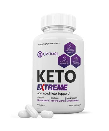 Optimal Keto Extreme Pills 1675MG New & Improved Formula Contains Apple Cider Vinegar Extra Virgin Olive Oil Powder Green Tea Leaf 60 Capsules