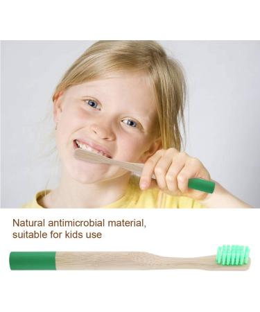 Jerliflyer 10 Pack Kids Bamboo Toothbrush - Eco-Friendly Soft Bristles Wooden Handle 6 Colors Available - Buy Online on GoSupps.com