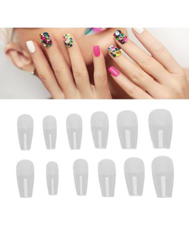 504 Pieces Children False Nails Nature Acrylic Nail Tips for Kids Fake Nails Artificial Fingernail Decoration with 10 Sizes Ideal for Manicure Salons DIY (12#) - Buy Online on GoSupps.com