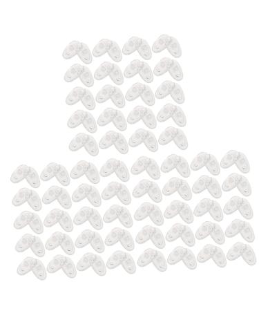 Healeved sunglasses 90 pairs glasses nose pads Push-in nose for glasses replacement kit for anti-slip nose pads for glasses suite glasses of pebbles Transparent colorx3st mediumX3PCs