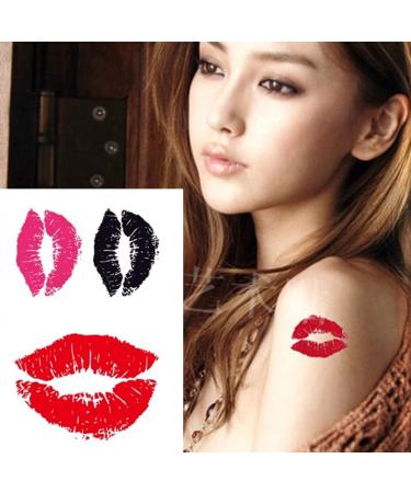 150pcs Valentine's Temporary Lip Tattoos Sticker Set - Sexy Kiss Decal for Lover Party Decorations - Fake Tattoo Stickers for Women - Valentine's Day Decorations - Buy Online on GoSupps.com