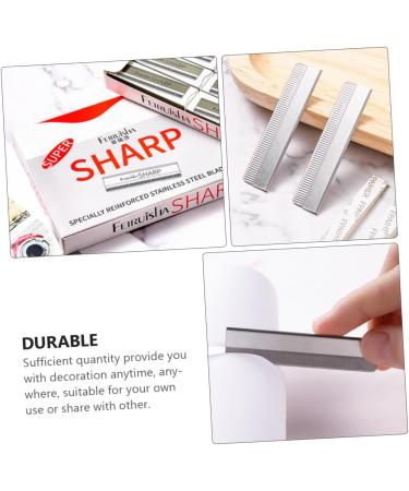 MERRYHAPY 100pcs Eyebrow Trimming Blades - Eyebrow Shaving Razors & Makeup Tool for Perfect Eyebrow Shaping - Buy Online on GoSupps.com