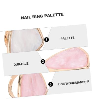 LIFKOME 2 pi ces Palette Ongles Anneau R sine Palette M lange Couleur pour Nail Art Manucure pour Cr ation et Ongles - Buy Online on GoSupps.com