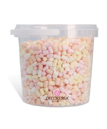 Decoressa Mini Marshmallows 4 Color Mix 500g - Perfect Topping for Ice Cream Pudding & Parties | International Shipping Available - Buy Online on GoSupps.com