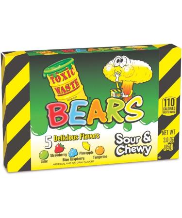 Toxic Ultra Sour Gummy Bears Assorted Fruit Flavors 5 Flavors per Box Pack of 2 - Buy Online on GoSupps.com