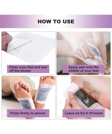 Detox Foot Pads - Lavender Foot Care for Detoxification & Fatigue Relief | 20PC - Buy Online on GoSupps.com