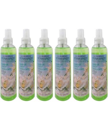 6 Pc Sweet Pear Blossom Spray Mist Body Splash Perfume Bath Fragrance Aroma 8oz Womens Fine Fragrance Aroma Floral Scents Aloe Vera Deodorizing Moisturizing Hydrating Skin Odor Eliminator Neutralizing - Buy Online on GoSupps.com
