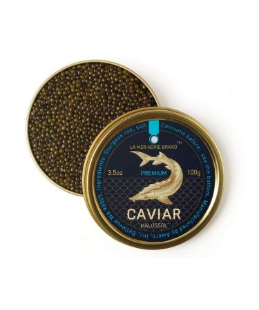 Premium Ossetra Sturgeon Caviar, 3.5 oz (100 g)