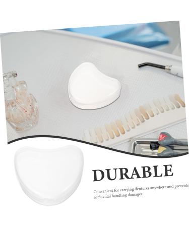 LALAFINA 2pcs Portable Denture Storage Case | Durable Cleaning Container for Artificial Teeth | Ideal Travel Tooth Box for Household Use - Buy Online on GoSupps.com