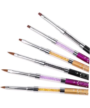 Beavorty nail dotting tool nail salon kit nail art liner Nail Art Pen nail brush Nail Builder Brush nail art tool kit Nail Drawing Kit gel nail kits manicure kit purple Manicure tools Flat medium Purple - Buy Online on GoSupps.com