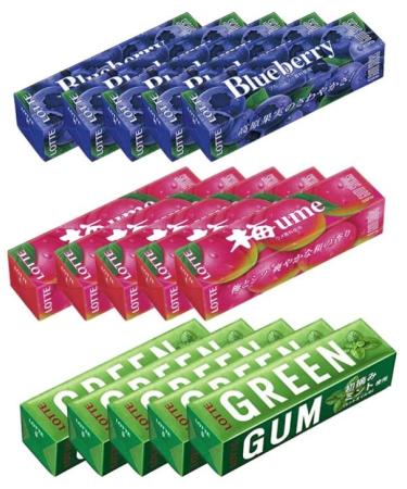 Lotte Chewing Gum Long Seller Assortment A 0.9oz 3Types 5pcs Japanese