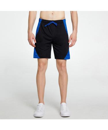 Ronony Men's Quick Dry Breathable Sports Shorts - Athletic Gym & Running Pants with Pockets - M 001#Blue - Buy Online on GoSupps.com