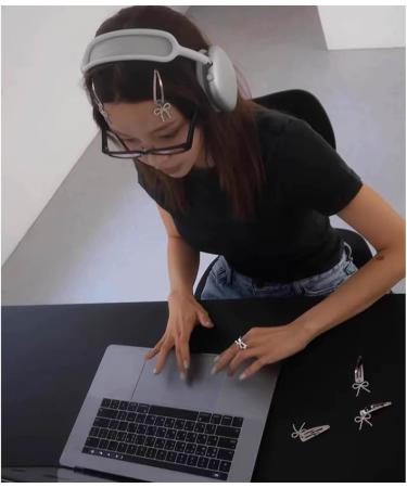 XANHOY Elegant Silver Bowknot Hair Clip Charm Distinctive Hair Clip with Unique Zircon Bowknot for Fashion forward Individuals - Buy Online on GoSupps.com