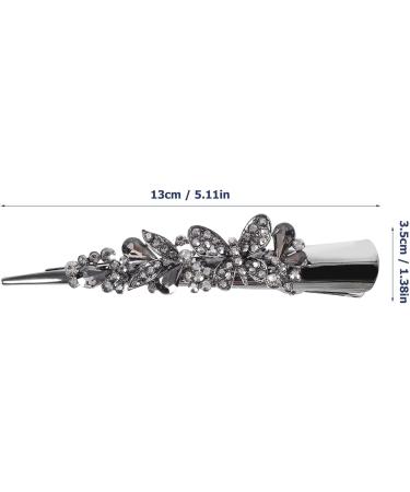Beaupretty Clips Girls Hair Accessories Hair Jewelry Large Hairpin Women Hair Accessories Large Hair Clip for Women Girls Hairpin Rhinestone Hairpin Metal Miss Big Hairpin Hair up Grey - Buy Online on GoSupps.com