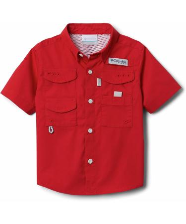 Columbia Little Boys' Bonehead Short Sleeve Shirt - Red Spark | Size Medium - Buy Online on GoSupps.com