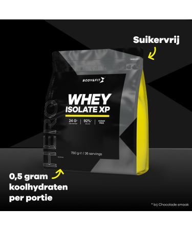 Body Fit Body&Fit Whey Isolate XP Highquality Protein shake for muscle growth and recovery Banana 2000 grams - Buy Online on GoSupps.com