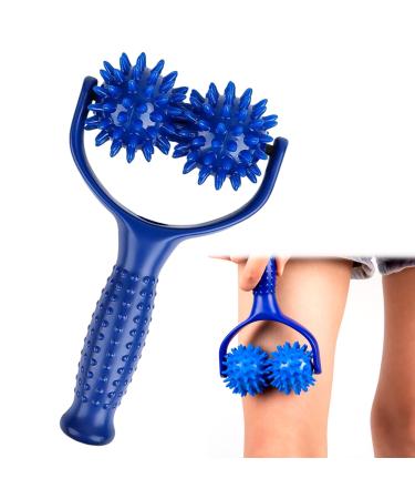 2 pieces of massage ball with handle massage roller with nubs massage balls massage roller self -massage roller massage roller massage device fascia ball for back legs feet hands muscle pain