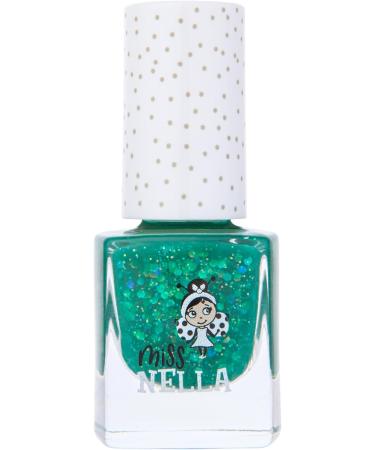 Miss Nella Dark Green Nail Polish for Kids | Non-Toxic & Odour-Free Formula | Safe for Children and Toddlers | Water-Based Easy Peel Off - Buy Online on GoSupps.com
