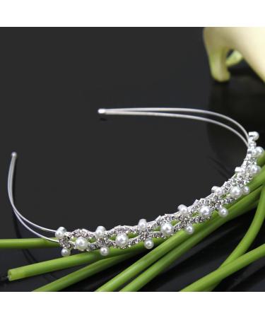 Shop Rhinestone Art Pearls Wedding Bridal Hair Accessories - Elegant Headbands & Hair Hoops for Bride - Buy Online on GoSupps.com