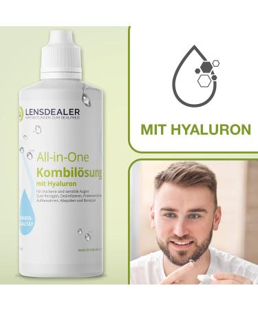 Buy Lensdeal Flying Contact Lenses & Hyalurone Solution - 360ml Care Set with Lens Case | International Shipping - Buy Online on GoSupps.com