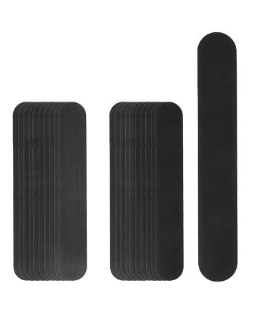 20 pieces collar protection welding pads self-adhesive disposable collar weld pads absorbing welding pads hat collar welding stains neck pads for shirts blouses hats (black)