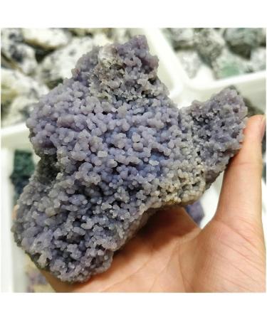 Crystal Real Natural Grape Agate Purple Prehnite Specimen Raw Collectibles Stones and Crystals Decor (Size : 300-400g one) - Buy Online on GoSupps.com