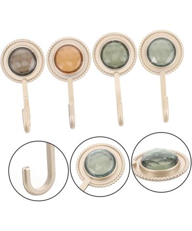 Alipis Towel Hooks 4pcs Wall Towel Mounted Clothes Kitchen Hook Hanging Hat Hand Coat Bathroom Rack Diamond Hanger Hook - Buy Online on GoSupps.com