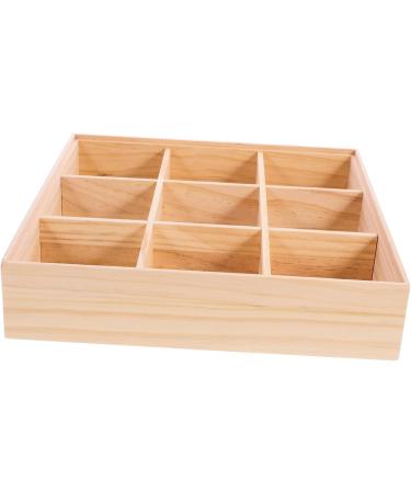 Alipis 3pcs Storage Box Food Tray Fruit Serving Case Tea Organizer for Tea Bags Service Box Wood Desktop 27.80X27.80X6.00CMx3pcs As Shownx3pcs - Buy Online on GoSupps.com