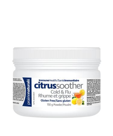 Prairie Naturals Citrus Soother Cold & Flu Hot Immune-Boosting Drink with Elderberry Zinc Vitamins D & C and Lemon Balm - 150 Gram