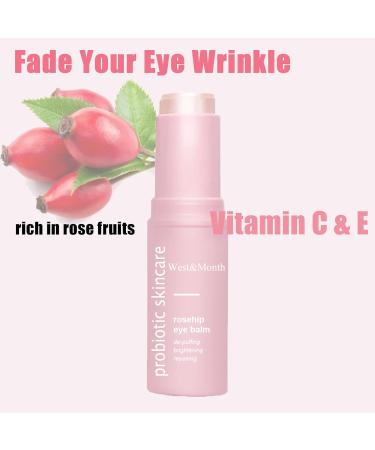 Brighten Eye Cream Stick Rosehip Moisturizing Balm Stick Hydrating Moisturizing Stick Eye Cream for Dark Circles And Puffy Eyes & Wrinkles Multi Eye Balm Wrinkles Lift Eye Line & Anti-Aging (1) - Buy Online on GoSupps.com