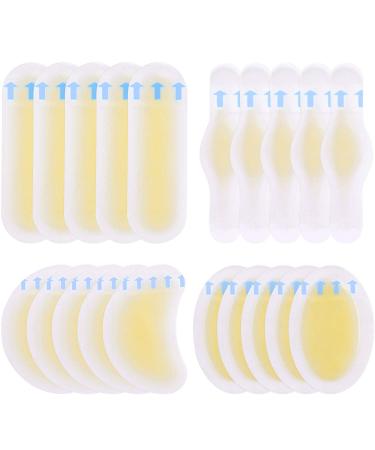 20Pcs Blister Pads, Blister Bandages, Blister Gel Guard, Waterproof Blister Prevention New Material Blister Cushions for Fingers, Toes, Forefoot, Heel