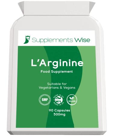 L-Arginine 500mg Capsules - Boost Performance Endurance and Recovery - 100% Pure L Arginine Powder - Powerful Nitric Oxide Supplements for Men and Women - L Arginine 1000mg Capsules Daily Dose