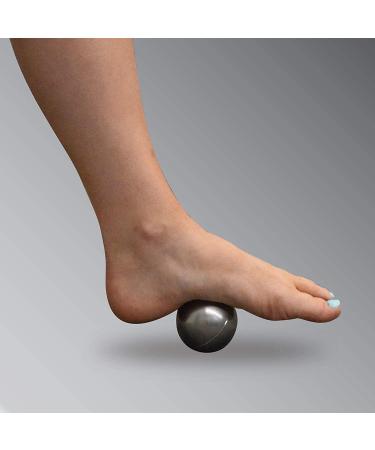 KT TAPE Recovery+ Ice/Heat Massage Ball for Muscle Pain Relief - HSA/FSA Approved Therapeutic Roller - Black/Orange - Small - Buy Online on GoSupps.com