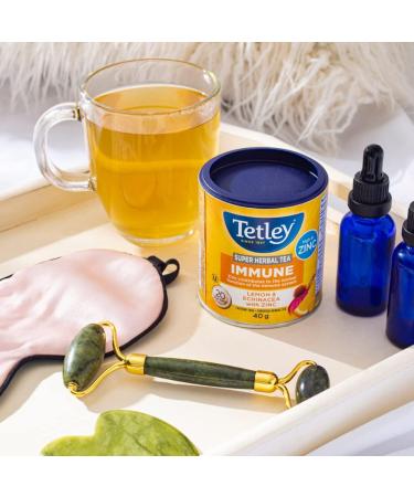 Tetley Live Calm Herbal Tea - 20 Tea Bags 30 Grams Naturally Caffeine Free Camomile Spearmint & Orange - Buy Online on GoSupps.com