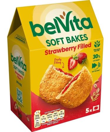 Breakfast Biscuits Bundle With Belvita Soft Bakes Strawberry Filled 250g and Soft Bakes Apricot Filled 250g (2 Pack) - Buy Online on GoSupps.com