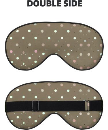 Polka Dot Ultra-Soft Light-Blocking Eye Mask for Restful Sleep | International Shipping Available - Buy Online on GoSupps.com