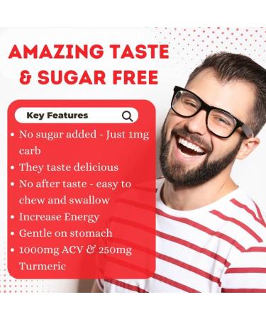 ACV Keto Gummies for Weight Loss - Apple Cider Vinegar & Turmeric Formula | 60 Gummies - Buy Online on GoSupps.com