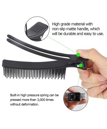 2Pcs Black Hair Styling Clips - Salon Sectioning Hairpins for Hairdressing - Buy Online on GoSupps.com